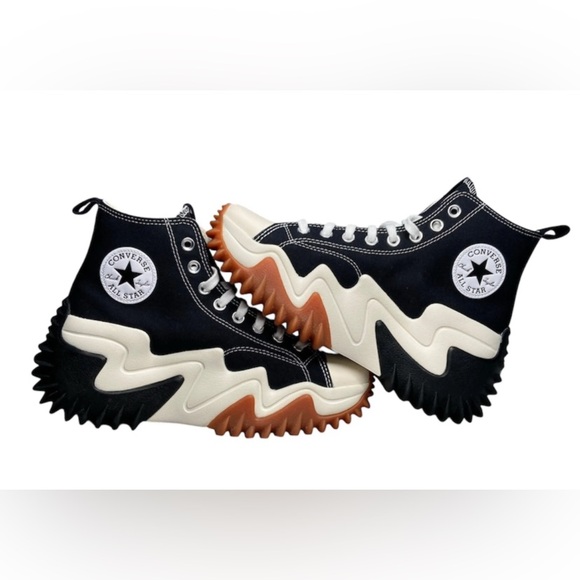 Converse Run Star Motion Black Gum Hi-Top W 7.5 M 6 - Picture 1 of 8